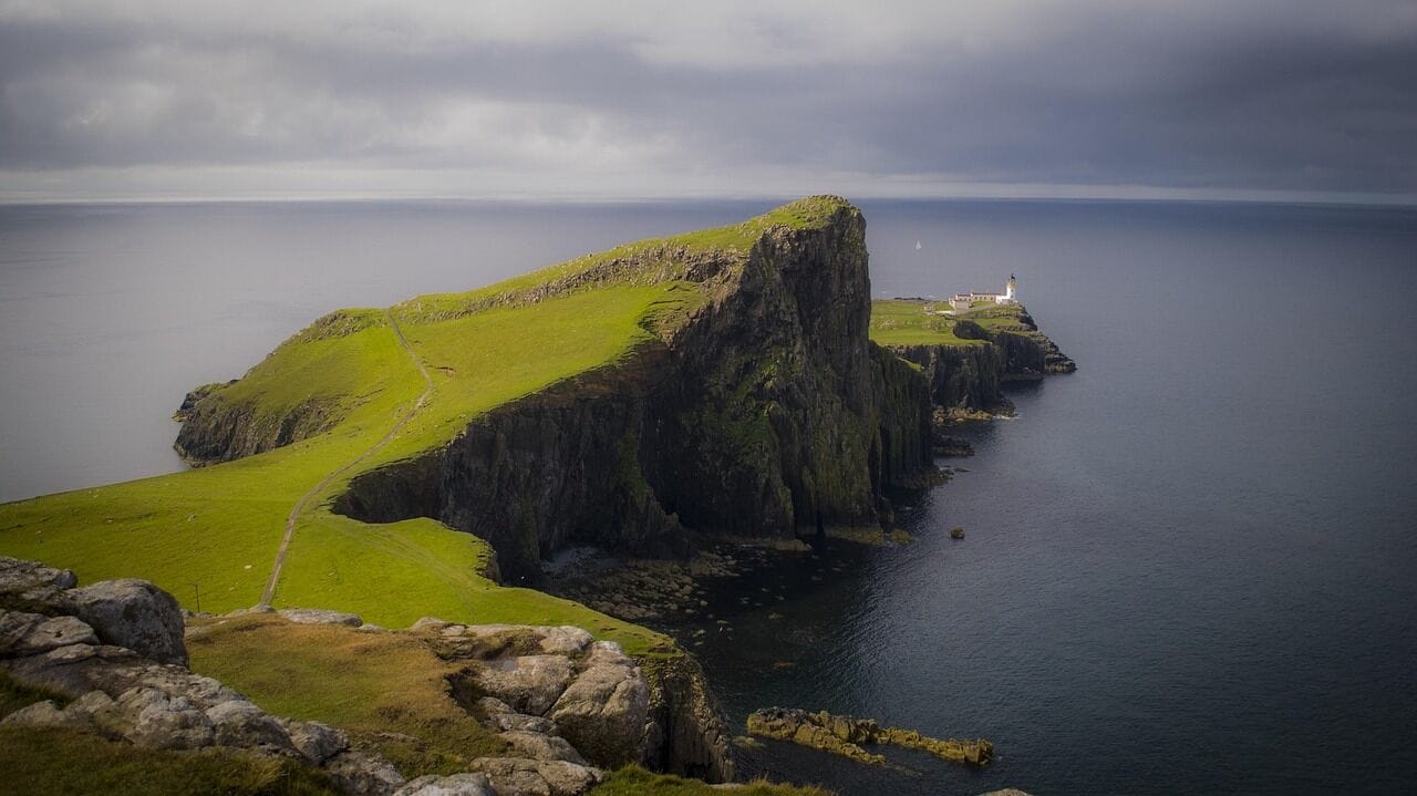 Scenic landscape of Orkney Islands, Scotland, where the island council uses SROI methodology to evidence the social value of cultural investment including arts programmes and community museum curatorships