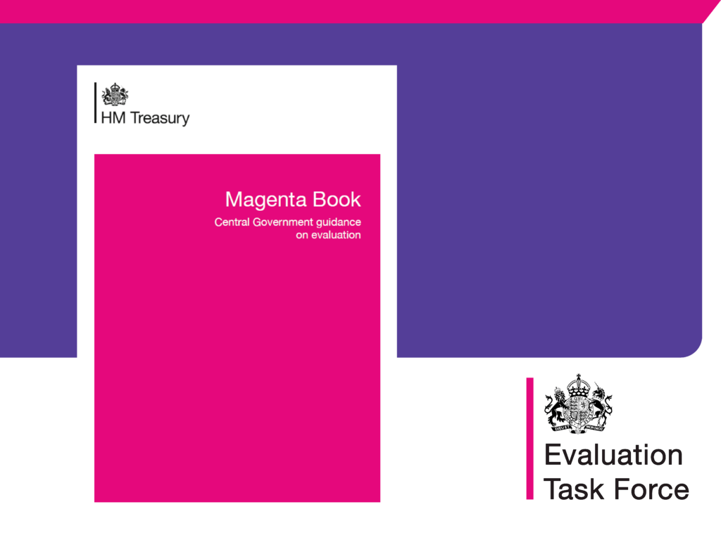 The 2026 Magenta Book, HM Treasury's central government guidance on evaluation, published by the Evaluation Task Force